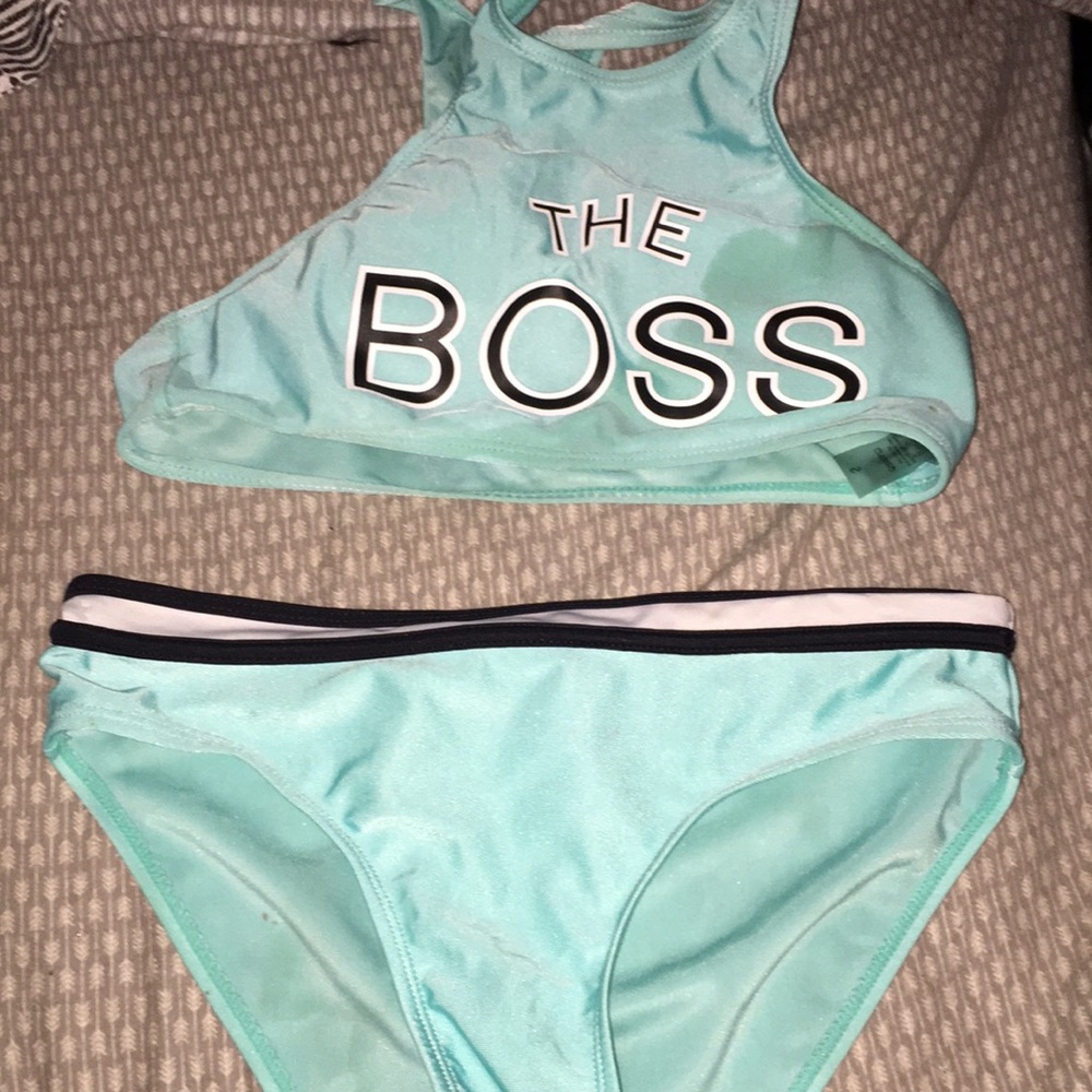 2 piece bathing suit.